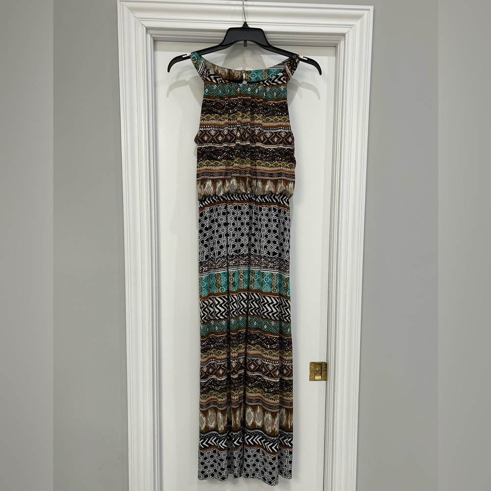 EnFocus Multicolor Patterned Maxi Dress